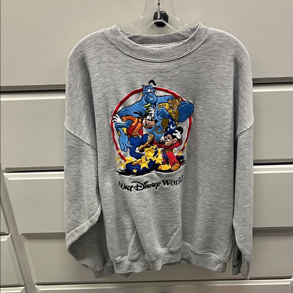 Vintage Disney Gray Crewneck Sweater